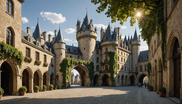 Le château des Ducs et le passage Pommeraye
